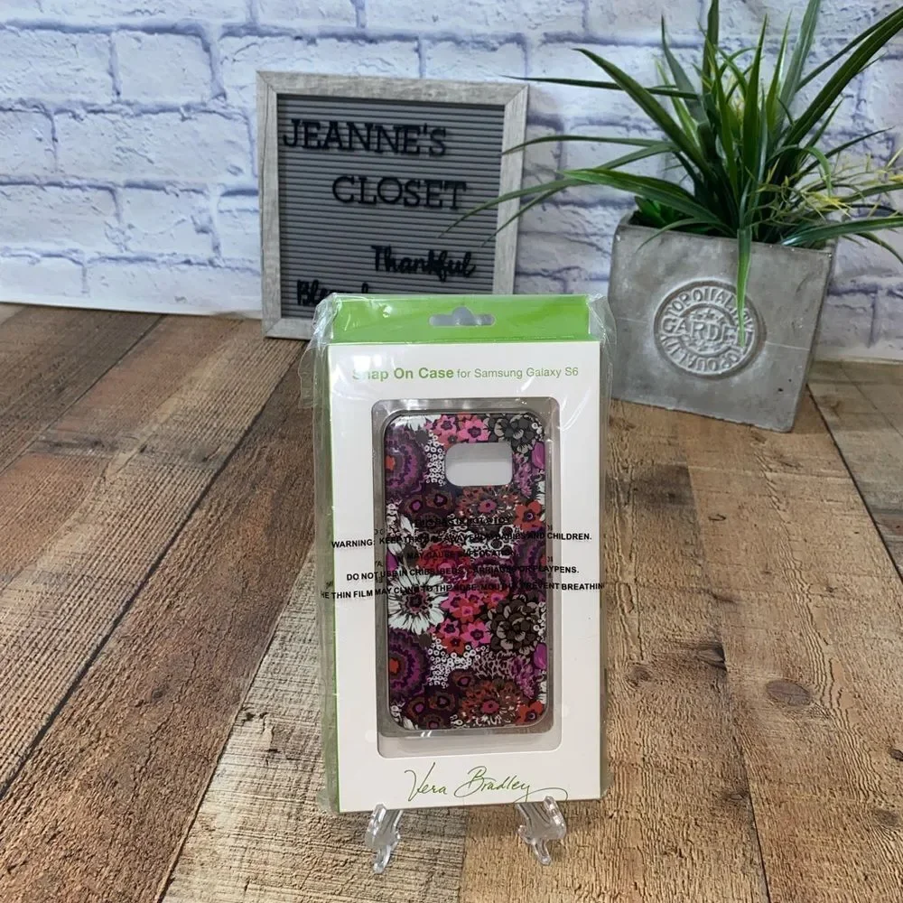 💜 Vera Bradley Samsung Galaxy S6 Case Nwt